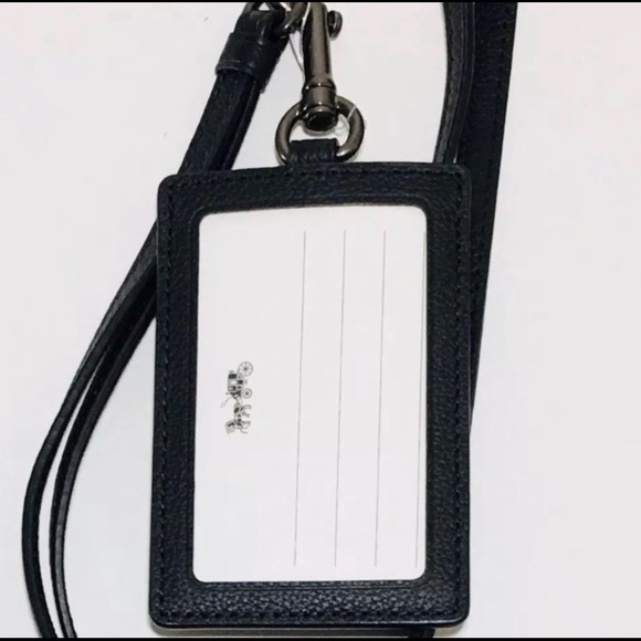 Authentic COACH calf leather Sport card/ID Lanyard - Picture 3 of 3